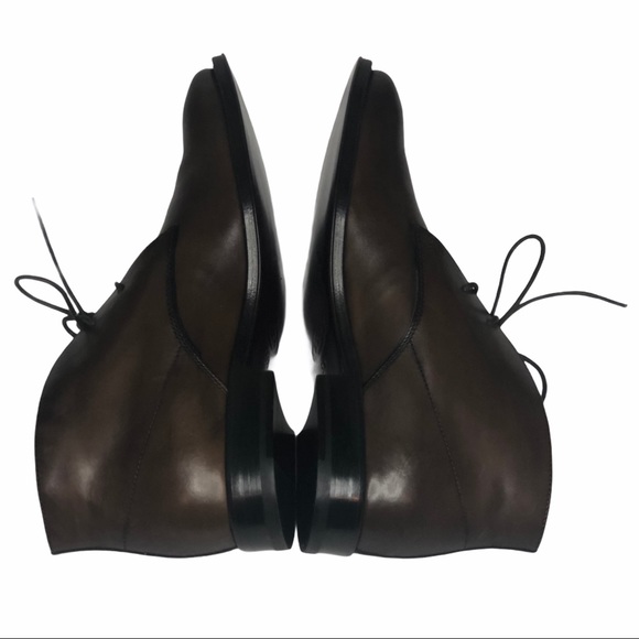 NEW Tod's Mens Brown Leather Laceup AnkleBoots 5.5 - Picture 10 of 16